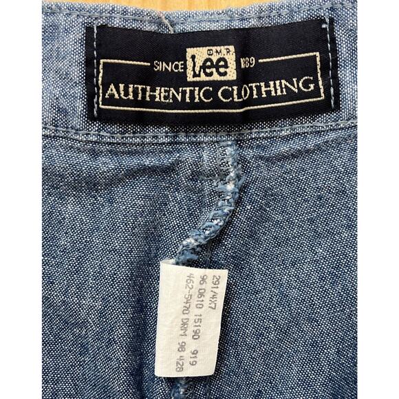 Vintage Lee Jeans Authentic Clothing Pleated Denim High Rise Shorts Size 10 - Picture 3 of 6